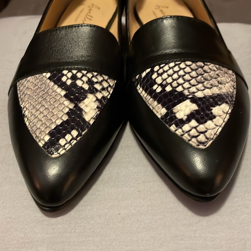 NWOB Gorgeous Black Avellini Flats Size 8.5 - Picture 7 of 9